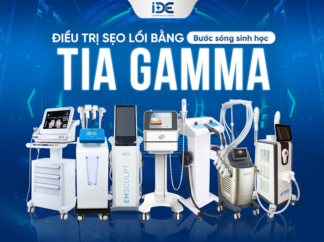 Chữa sẹo lồi bằng tia Gamma - Công nghệ bước sóng ánh sáng sinh học độc quyền tại Phòng khám Chuyên khoa IDE