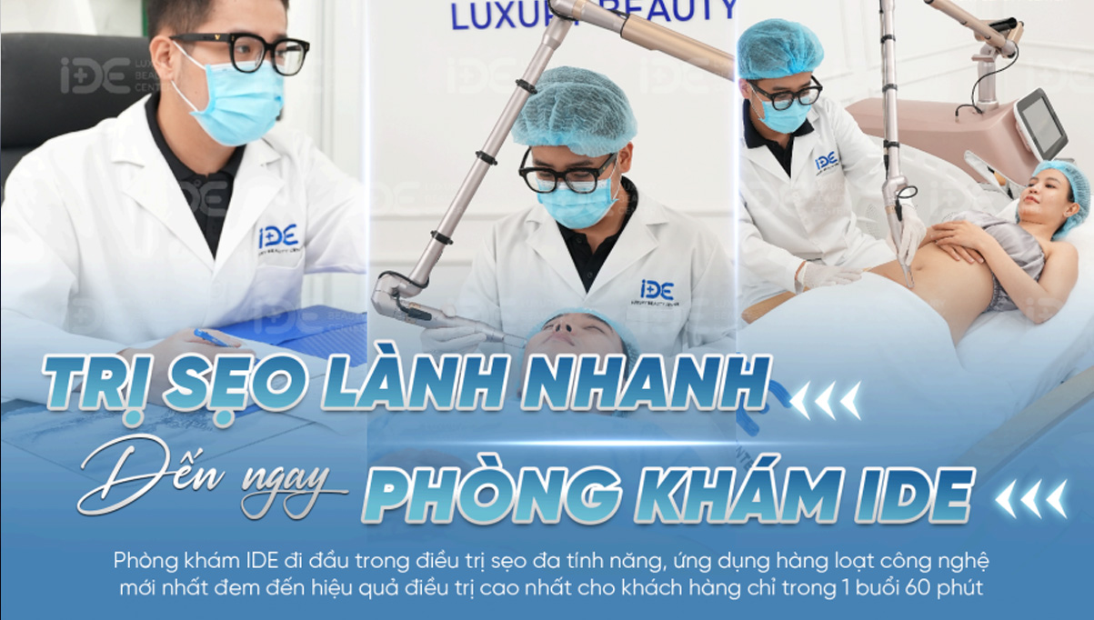 Sử dụng ánh sáng sinh học Gamma xóa bỏ sẹo rỗ  tại Phòng khám chuyên khoa IDE